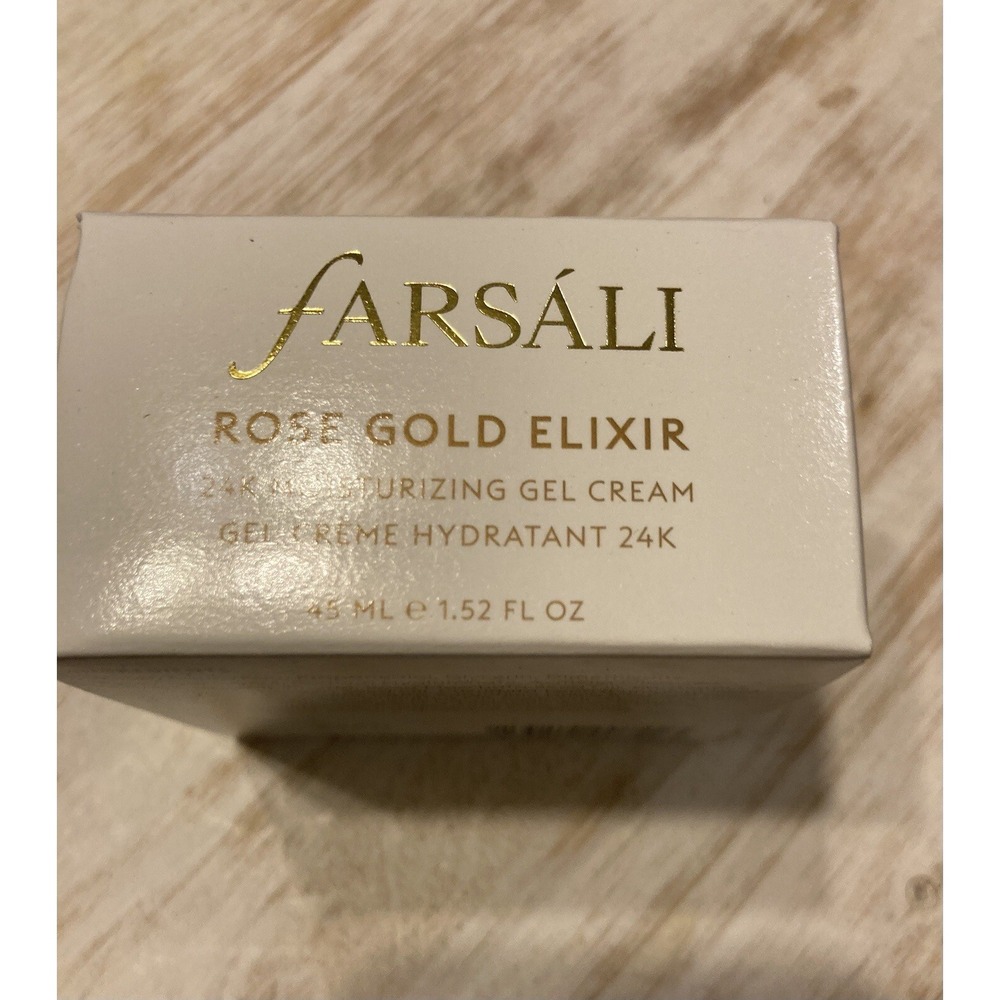 Farsali Rose Gold Elixir‎ 24K Moisturizing Gel Cream 1.52 fl oz Full Size